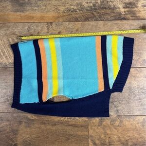 INT’L PET SUPPLY Aqua Striped Dog Sweater, Size XL